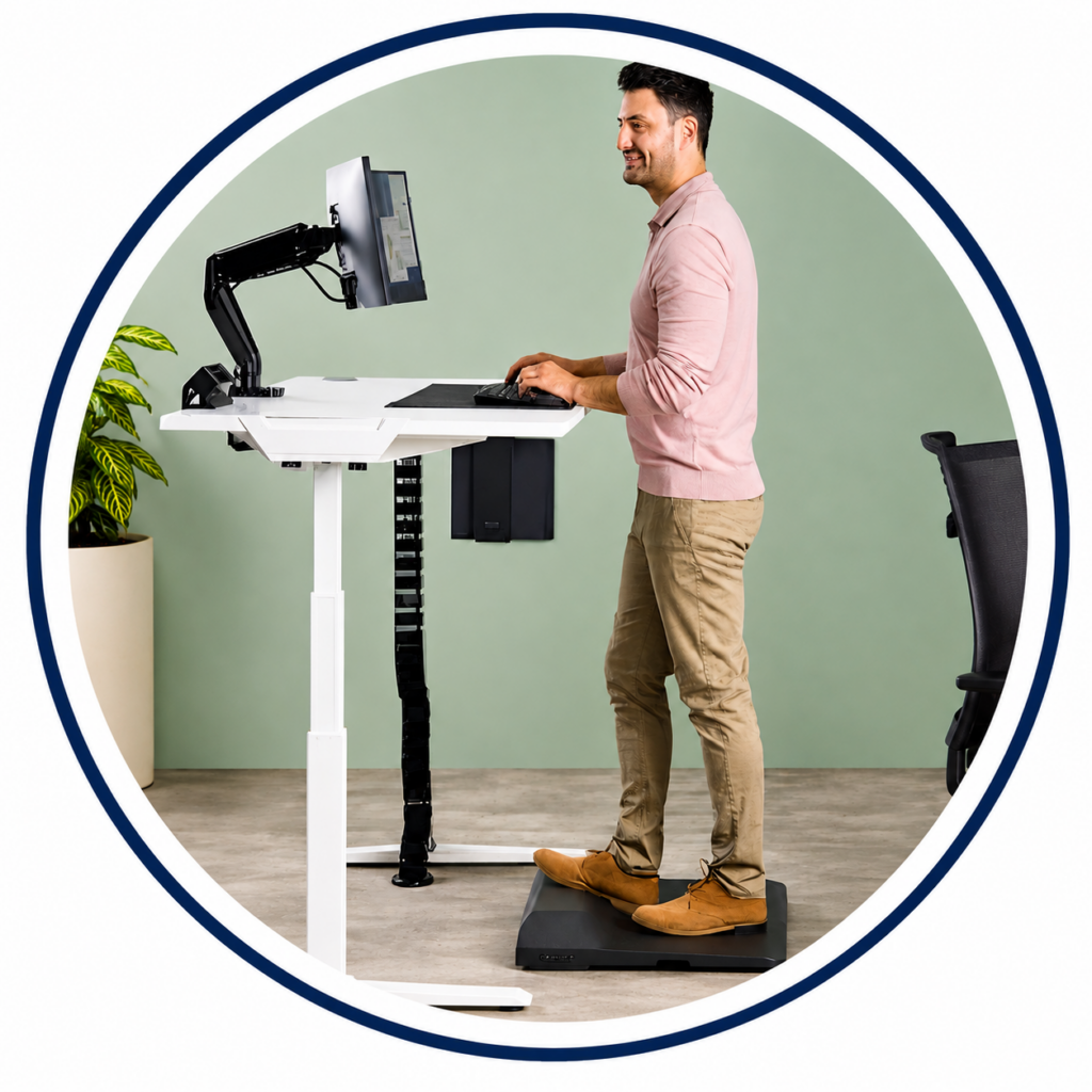 Formation en ergonomie, Ergonomie au bureau, position du dos
